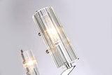 Bethel Chrome Chandelier in Metal & Glass