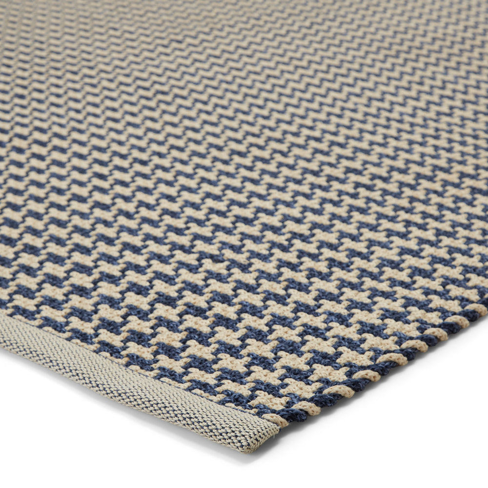 Jaipur Living Houndz Indoor/ Outdoor Trellis Dark Blue/ Cream Area Rug (9'X12')