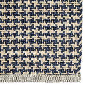 Jaipur Living Houndz Indoor/ Outdoor Trellis Dark Blue/ Cream Area Rug (9'X12')
