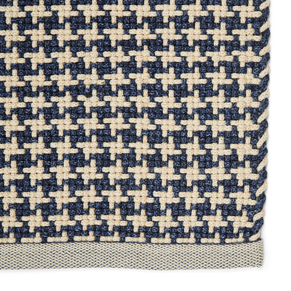Jaipur Living Houndz Indoor/ Outdoor Trellis Dark Blue/ Cream Area Rug (9'X12')