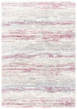 Fontana Shag  800 Fontana Shag 842 Shag & Flokati Power Loomed Polypropylene Pile Rug Ivory / Pink