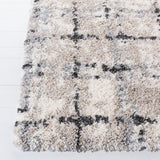 Fontana Shag  800 Fontana Shag 868 Shag & Flokati Power Loomed Polypropylene Pile Rug Grey / Ivory