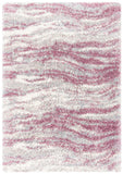 Fontana Shag  800 Fontana Shag 875 Shag & Flokati Power Loomed Polypropylene Pile Rug Pink / Grey