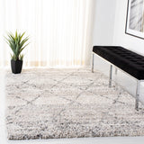 Fontana Shag  800 Fontana Shag 886 Shag & Flokati Power Loomed Polypropylene Pile Rug Grey / Ivory