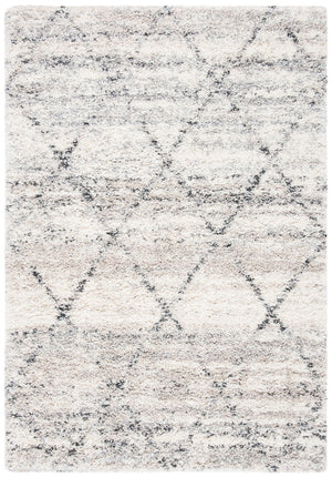 Fontana Shag  800 Fontana Shag 886 Shag & Flokati Power Loomed Polypropylene Pile Rug Grey / Ivory