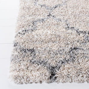 Fontana Shag  800 Fontana Shag 888 Shag & Flokati Power Loomed Polypropylene Pile Rug Grey / Ivory