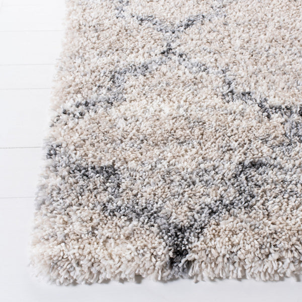 Fontana Shag  800 Fontana Shag 888 Shag & Flokati Power Loomed Polypropylene Pile Rug Grey / Ivory