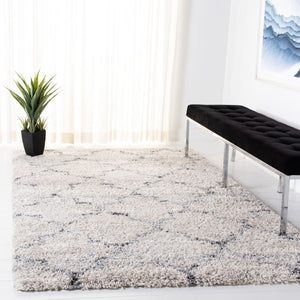 Fontana Shag  800 Fontana Shag 888 Shag & Flokati Power Loomed Polypropylene Pile Rug Grey / Ivory