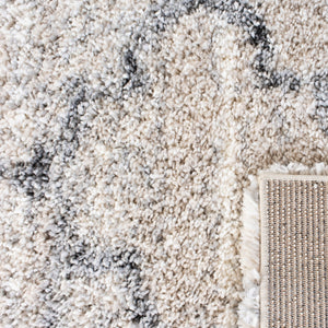 Fontana Shag  800 Fontana Shag 888 Shag & Flokati Power Loomed Polypropylene Pile Rug Grey / Ivory