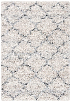 Fontana Shag  800 Fontana Shag 888 Shag & Flokati Power Loomed Polypropylene Pile Rug Grey / Ivory