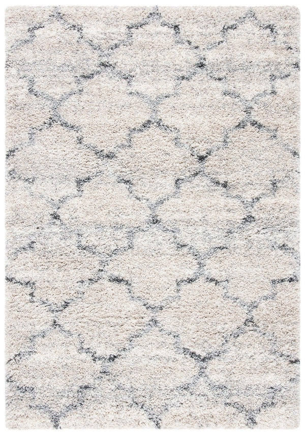 Fontana Shag  800 Fontana Shag 888 Shag & Flokati Power Loomed Polypropylene Pile Rug Grey / Ivory
