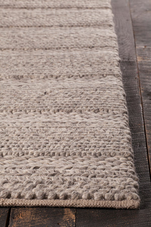 Chandra Rugs Forstel 100% Wool Hand-Woven Contemporary Rug Natural Mix 9' x 13'