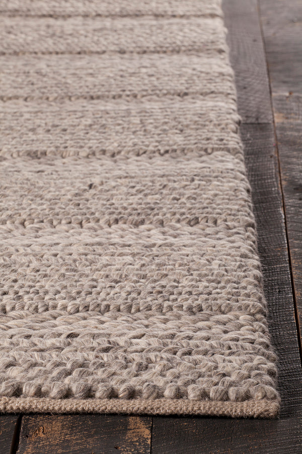 Chandra Rugs Forstel 100% Wool Hand-Woven Contemporary Rug Natural Mix 9' x 13'