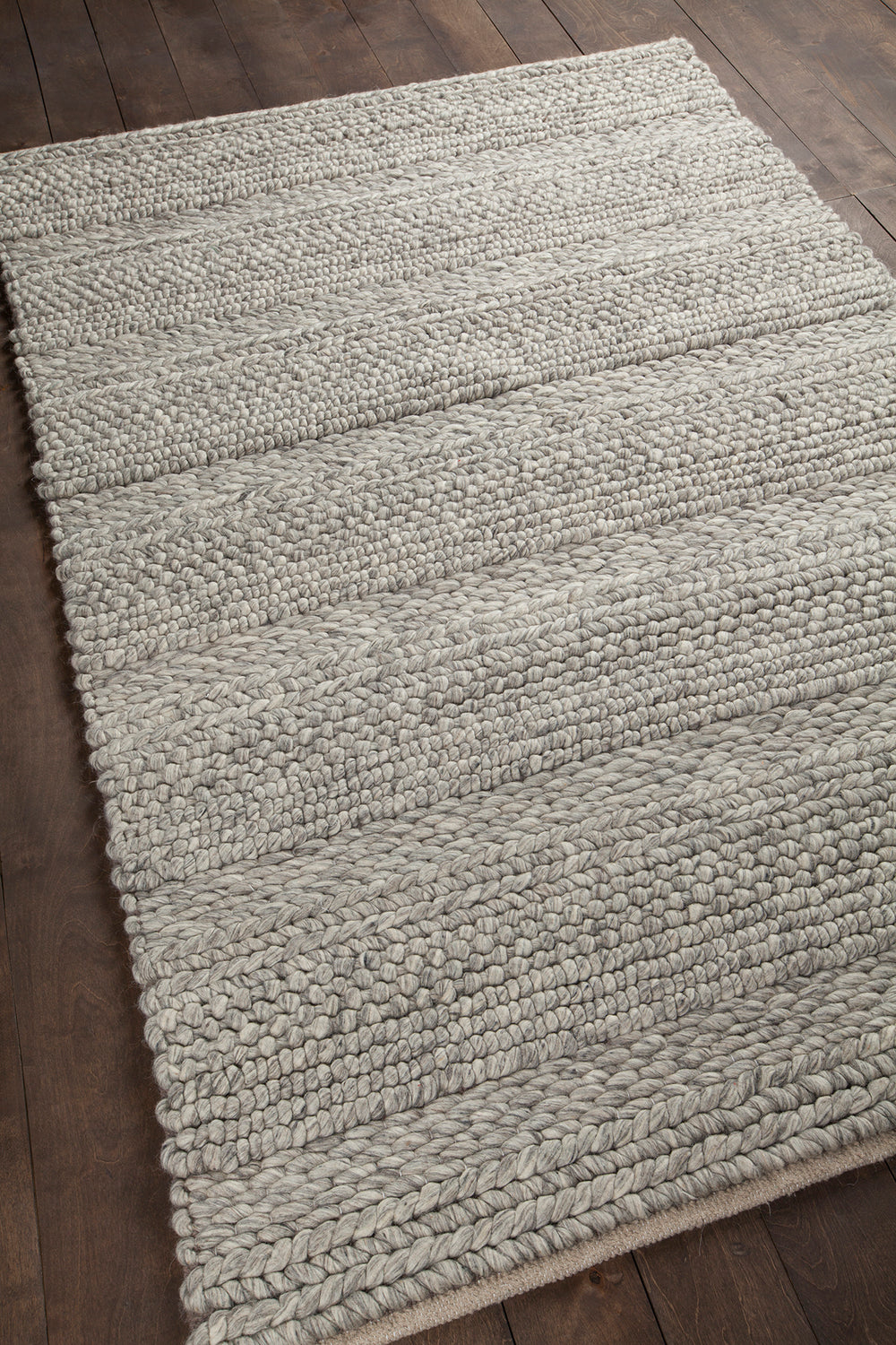 Chandra Rugs Forstel 100% Wool Hand-Woven Contemporary Rug Natural Mix 9' x 13'