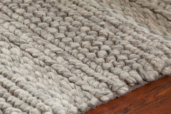 Chandra Rugs Forstel 100% Wool Hand-Woven Contemporary Rug Natural Mix 9' x 13'