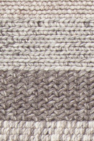 Chandra Rugs Forstel 100% Wool Hand-Woven Contemporary Rug Grey Mix 9' x 13'