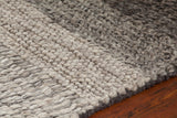 Chandra Rugs Forstel 100% Wool Hand-Woven Contemporary Rug Grey Mix 9' x 13'
