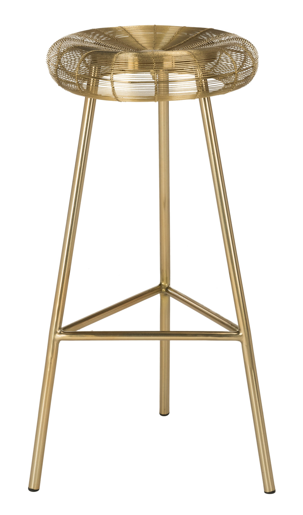 Addison Luxurious Gold Wire Weaved Bar Stool - Contemporary Design for Chic Dining Spaces