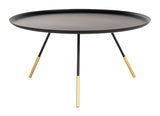 Orson Coffee Table W/ Metal Gold Cap