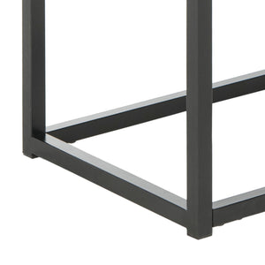 Baize Console Table with Elegant Black Marble Top - Chic Parson's Design for Hall & Living Room