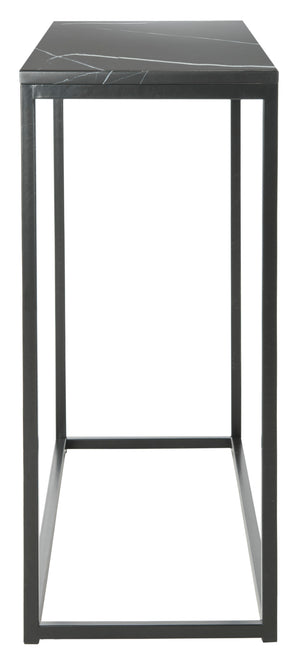 Baize Console Table with Elegant Black Marble Top - Chic Parson's Design for Hall & Living Room