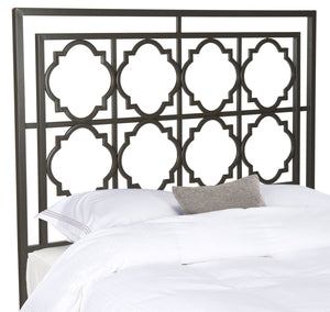 Safavieh Silva Metal Headboard Gunmetal Metal FOX6216B-K