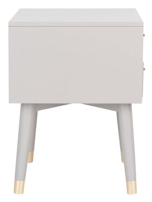 Lyla Mid Century Retro Silver Cap Nightstand