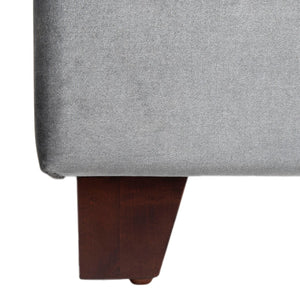 Beckham Bed: Luxurious Contemporary Velvet Upholstered Design with Tufted Detail and Nickel Accents