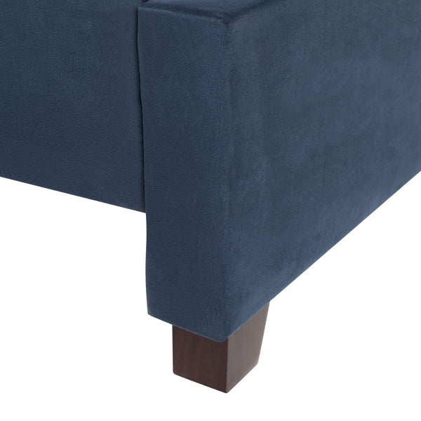 Beckham Bed: Luxurious Contemporary Velvet Upholstered Design with Tufted Detail and Nickel Accents