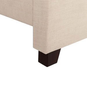 Beckham Bed: Luxurious Contemporary Velvet Upholstered Design with Tufted Detail and Nickel Accents