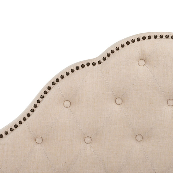 Beckham Bed: Luxurious Contemporary Velvet Upholstered Design with Tufted Detail and Nickel Accents