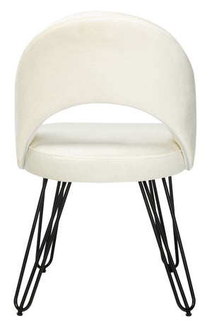 Jora Velvet Retro Dining Chairs - Elegant Set of 2 with Stylish Hairpin Legs for Modern Spaces