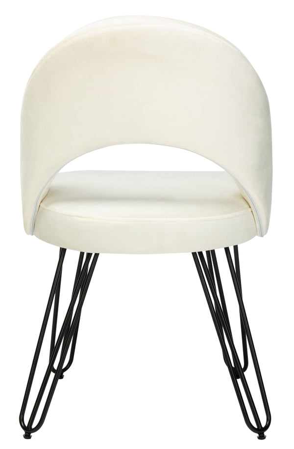 Jora Velvet Retro Dining Chairs - Elegant Set of 2 with Stylish Hairpin Legs for Modern Spaces