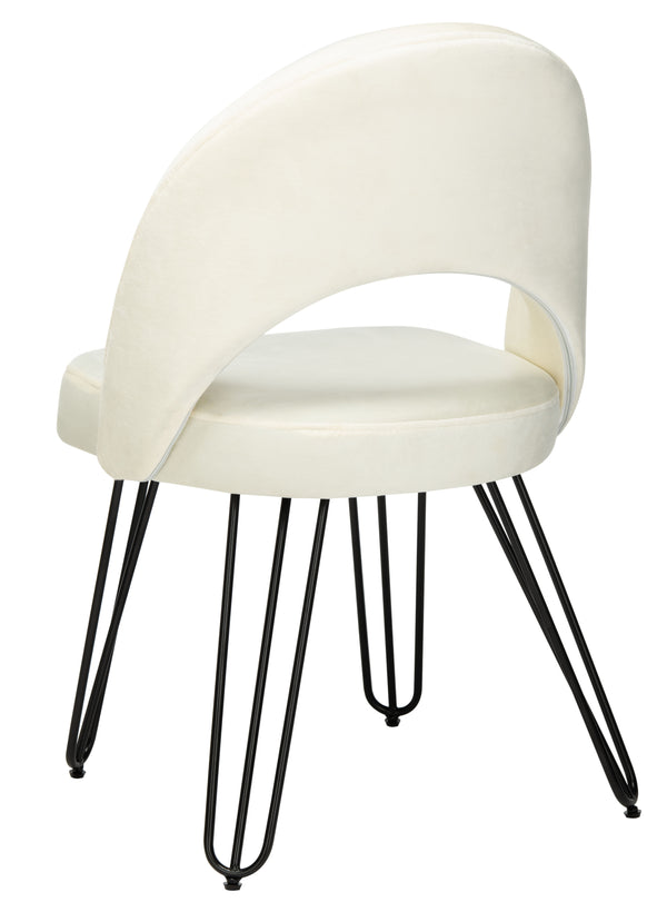Jora Velvet Retro Dining Chairs - Elegant Set of 2 with Stylish Hairpin Legs for Modern Spaces