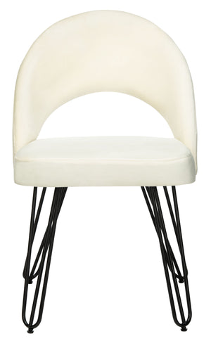 Jora Velvet Retro Dining Chairs - Elegant Set of 2 with Stylish Hairpin Legs for Modern Spaces
