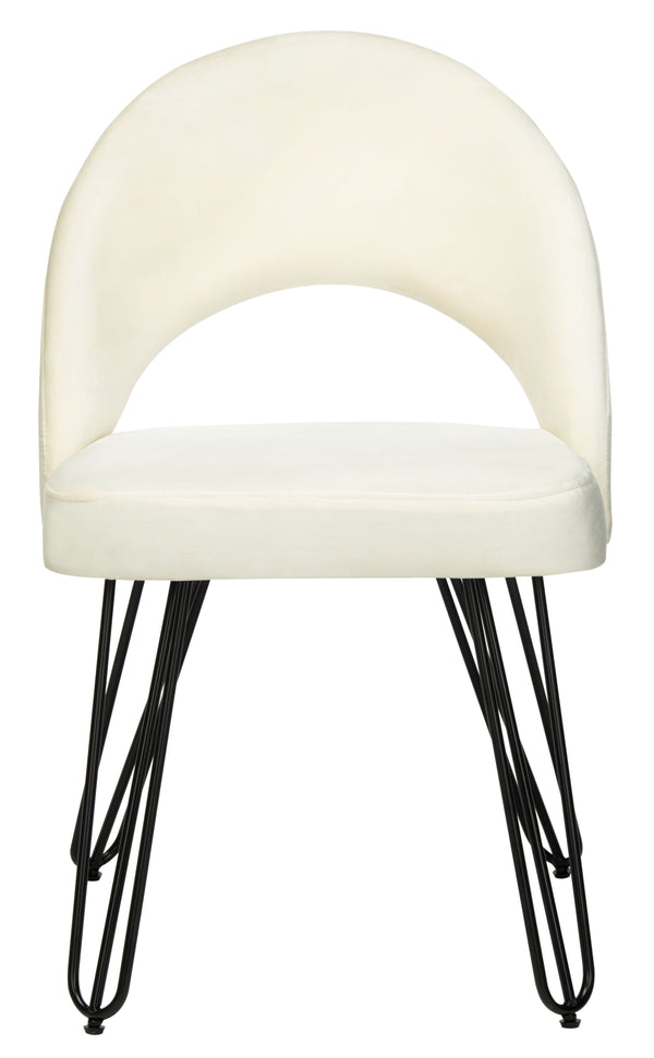 Jora Velvet Retro Dining Chairs - Elegant Set of 2 with Stylish Hairpin Legs for Modern Spaces