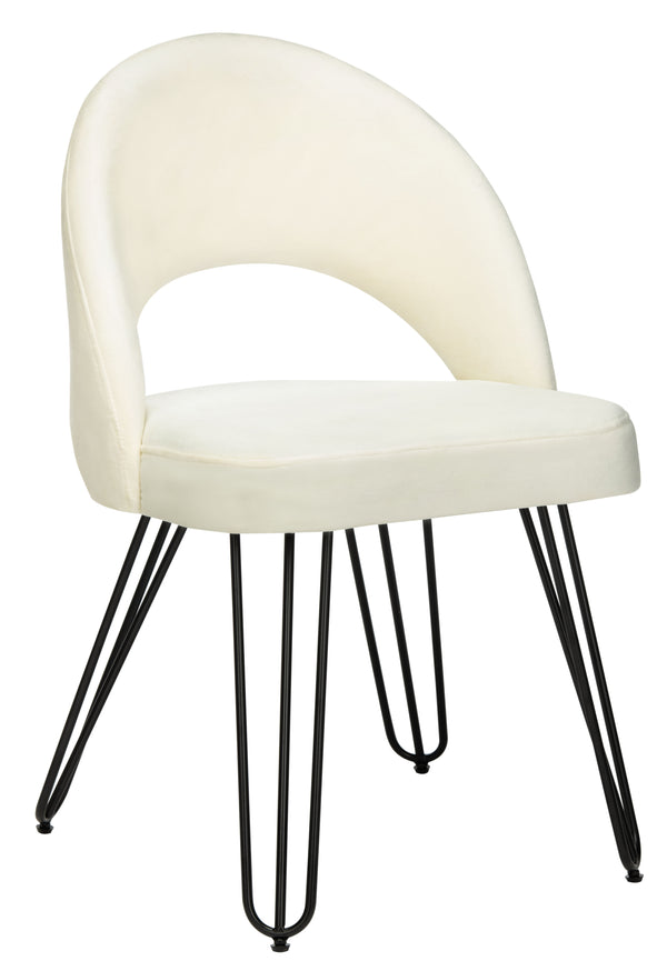 Jora Velvet Retro Dining Chairs - Elegant Set of 2 with Stylish Hairpin Legs for Modern Spaces