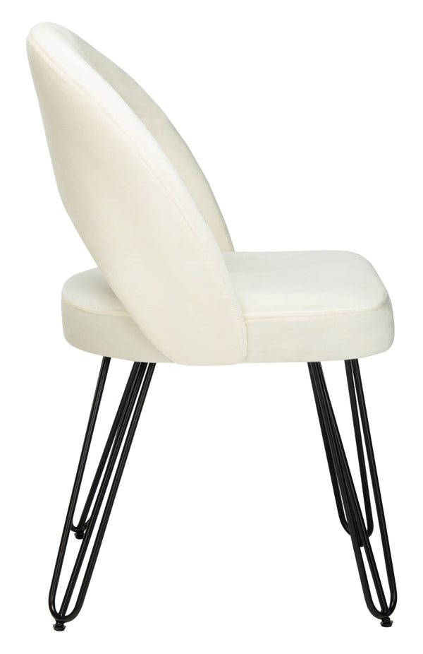 Jora Velvet Retro Dining Chairs - Elegant Set of 2 with Stylish Hairpin Legs for Modern Spaces