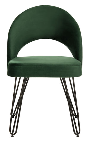 Jora Velvet Retro Dining Chairs - Elegant Set of 2 with Stylish Hairpin Legs for Modern Spaces