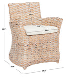 Safavieh Cabana Rattan Arm Chair FOX6500C