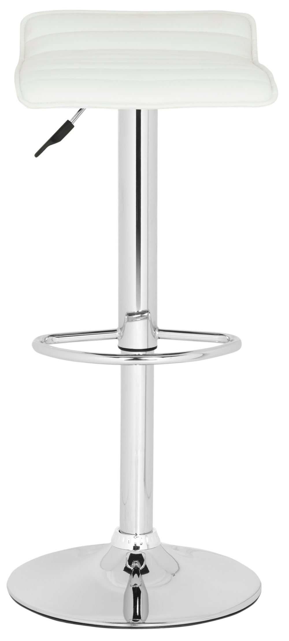 Kemonti Swivel Bar Stool - Elegant Chrome Frame with Adjustable Height and Cozy Faux Leather Seat