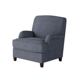 Fusion 01-02-C Transitional Accent Chair 01-02-C Sugarshack Navy Accent Chair