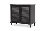 Baxton Studio Coolidge Espresso Shoe-Storage Cabinet