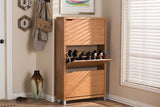 Baxton Studio Simms Maple Modern Shoe Cabinet
