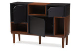 Baxton Studio Anderson Mid-century Retro Modern Oak and Espresso Wood Sideboard Storage Cabinet