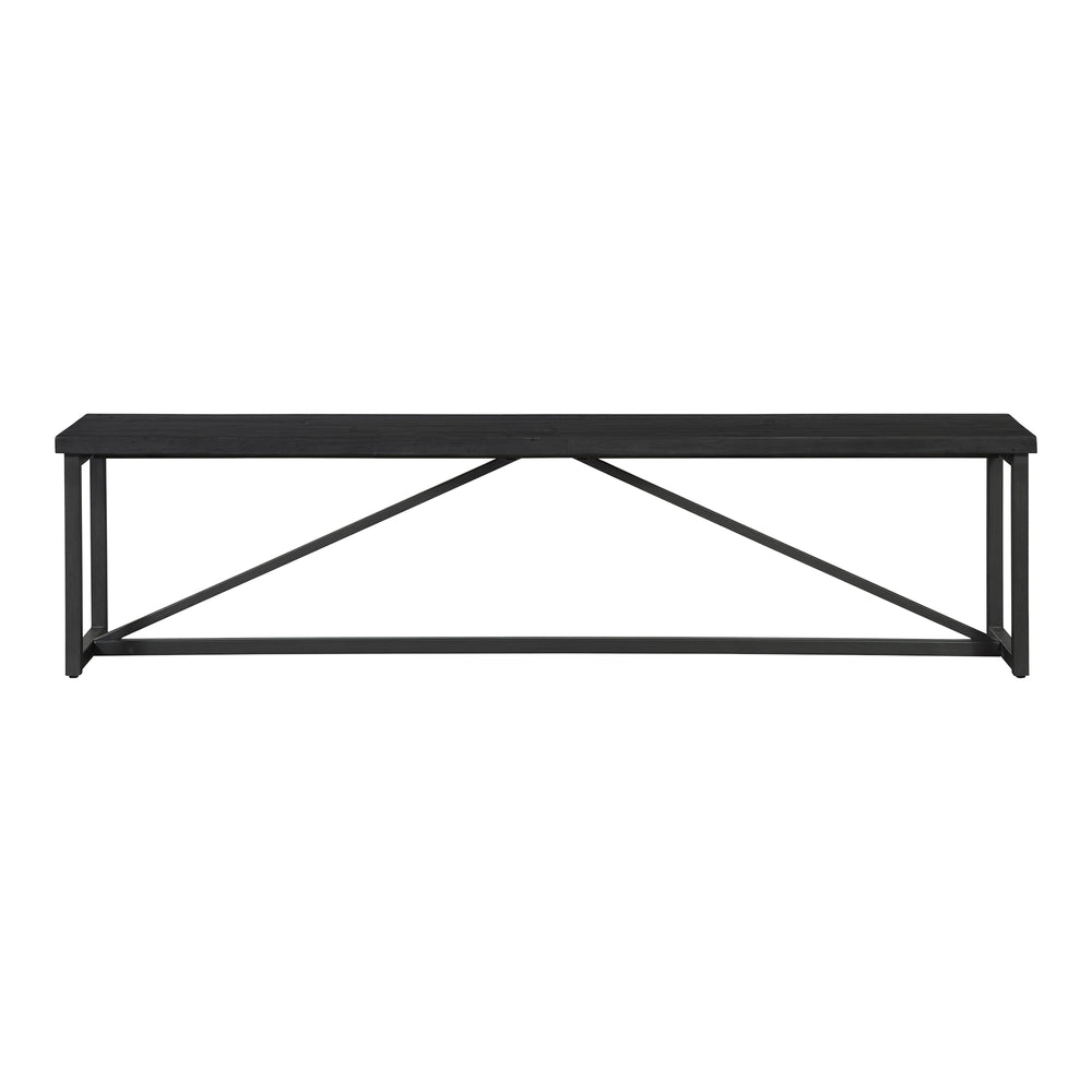 Moe's Home Sierra Bench Black FR-1018-02