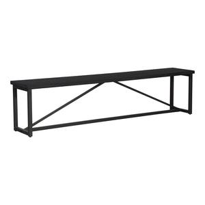 Moe's Home Sierra Bench Black FR-1018-02