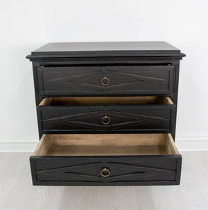 Zeugma FR853 Black Small Accent Table