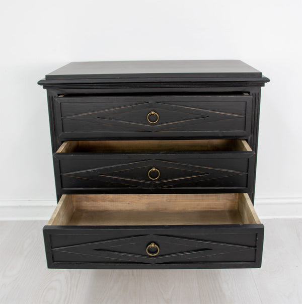 Zeugma FR853 Black Small Accent Table