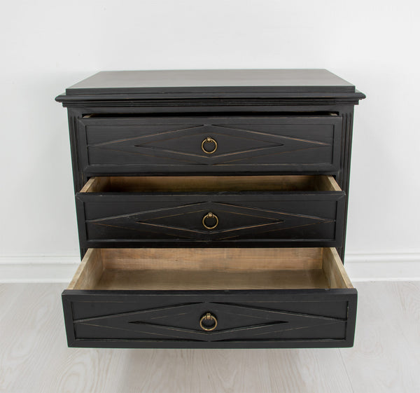 Zeugma FR853 Black Small Accent Table